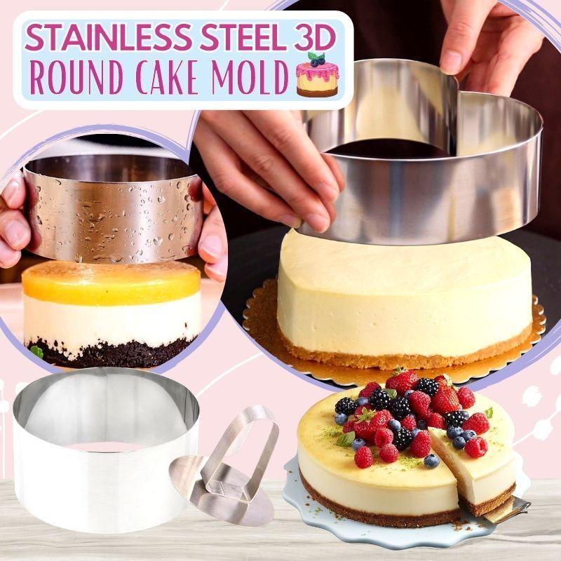 Stainless Steel 3d Round Cake Molds