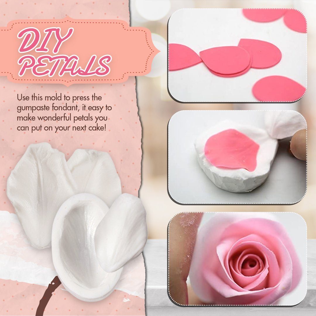 Fondant Petal Silicon Molds