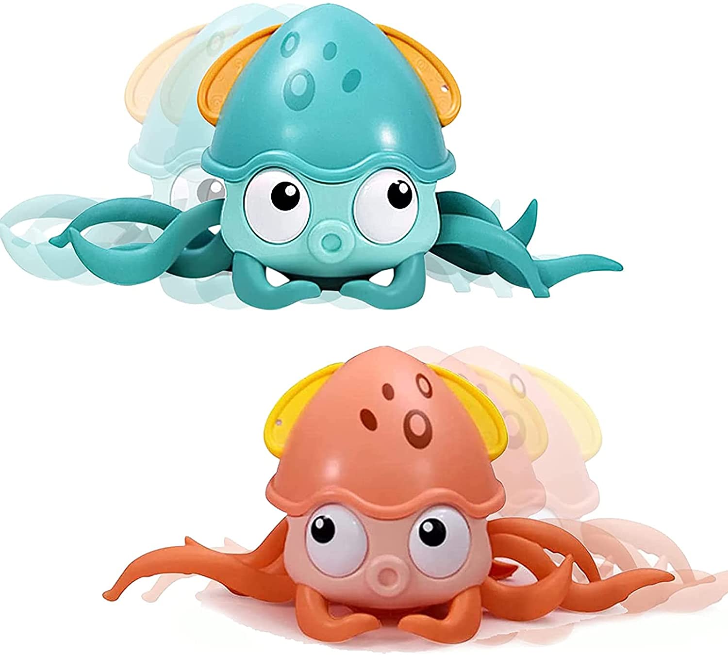 Cute Octopus Clockwork Bath Toys, Crawling Octopus Floating Toy for Baby