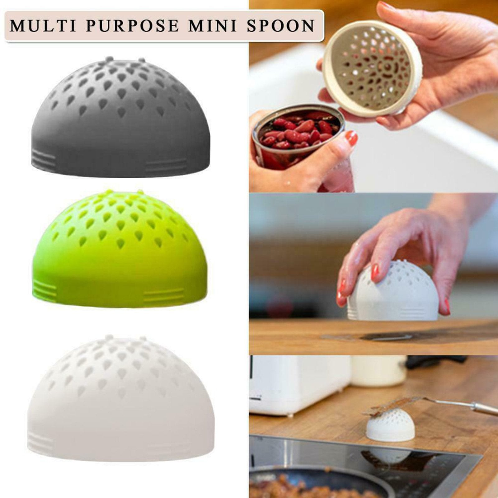 Multi-Purpose Creative Silicone Colander Micro-Perforated Colander Strainer Kitchen Tool