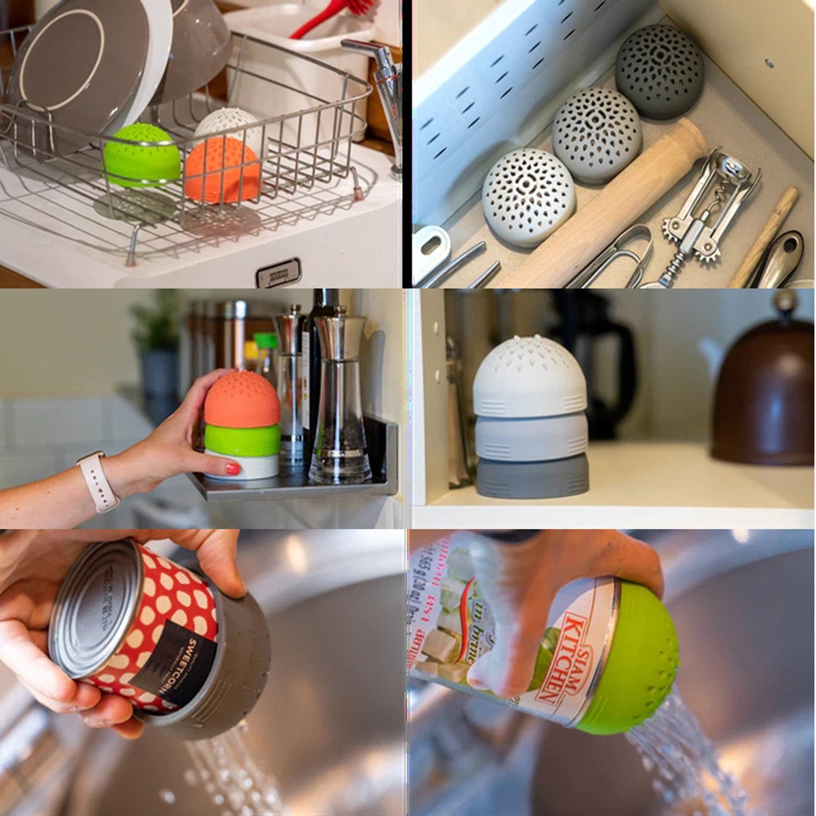 Multi-Purpose Creative Silicone Colander Micro-Perforated Colander Strainer Kitchen Tool